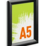 Durable Aluminijast okvir Snap A5, črn