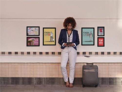 Durable Aluminijast okvir Snap A5, črn