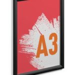 Durable Aluminijast okvir Snap A3, črn
