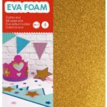 Apli Penasta guma bleščice A4, 4 kos rdeča, zelena, modra, zlata