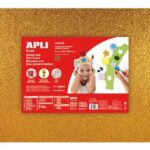 Apli Penasta guma bleščice zlata 400x600x2mm, 3 kos