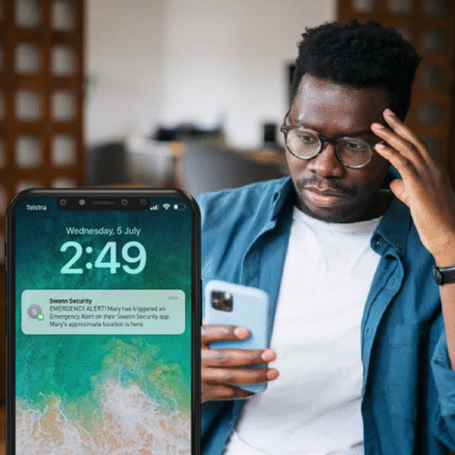 Swann Aktivni osebni žepni alarm Grafit (2. generacija)