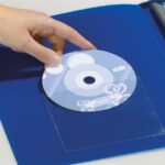 Durable Samolepilni žepki 125 x 125 mm za CD/DVD Pocketfix, 10 kos