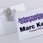 Durable Identifikacijske kartice 54x90mm (8101) 50 kos,ravna iglična in krokodil