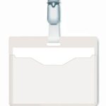 Durable Identifikacijske kartice 60x90mm (8106) 25 kos, proz.,sponka krokodil obešanka