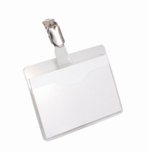 Durable Identifikacijske kartice 60x90mm (8106) 25 kos, proz.,sponka krokodil obešanka