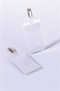 Durable Identifikacijske kartice 90x60mm (8107) 25 kos, proz.,sponka krokodil obešanka