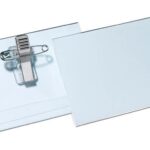 Klipko Identifikacijske kartice 54x90mm (8145) 50 kos,ravna iglična in krokodil