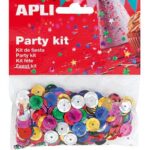 Apli Konfeti različne barve bleščice 11mm 14g