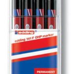 Edding OHP marker E-141, 0,6 mm, set 4