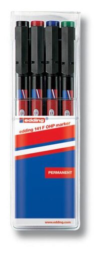 Edding OHP marker E-141, 0,6 mm, set 4