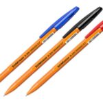 ErichKrause Kemični svinčnik R-301 0,7, BARVE Orange Stick s pokrovčkom, 50 kos 50 KOS