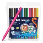 ErichKrause Flomastri z debelo mino, 12 kos