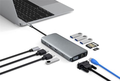eSTUFF USB-C hub razdelilnik, 12-v-1