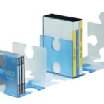HAN Držalo za knjige/CD-je PUZZLE BARVE 2 kos