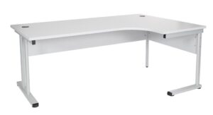 Hartnagel Pisalna miza L, siva 180 cm, desna