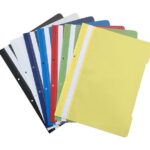 Klipko Mapa s sponko in 2 luknjama, BARVE 20 kos