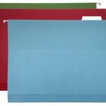 Klipko Viseča mapa karton BARVE 10 kos