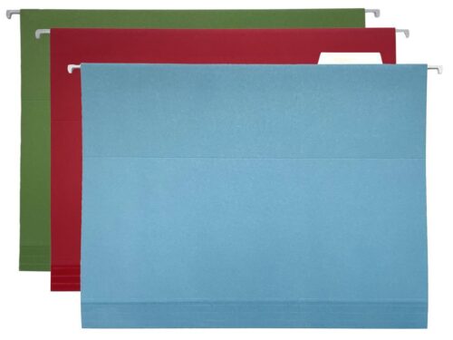 Klipko Viseča mapa karton BARVE 10 kos