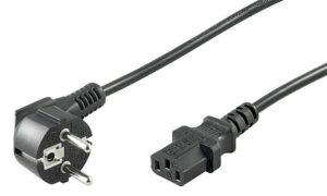 MicroConnect Napajalni kabel Schuko C13 črn
