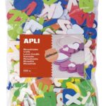 Apli Penasta guma, oblike, črke samolepilne 500 kos