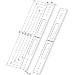 Neomounts VESA razširitveni modul 400=>500, 600 AWL-250BL16