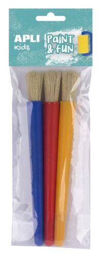 Apli Veliki plastični čopiči fi2cm 3 kos