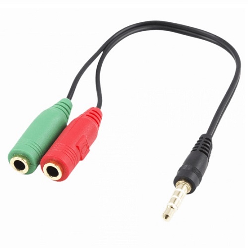 Kabel 3.5mm Stereo Jack-M2x3.5mm Stereo Jack-Ž- 0.2m - WHITE SHARK
