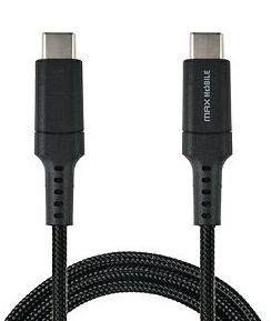 Kabel USB tip C-MUSB tip C-M  1.0m - MAXMOBILE - crni
