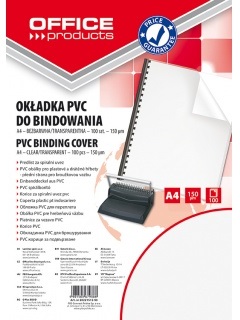 Platnice za spiralno vezavo PVC A4 200mic 100/1 prozorne