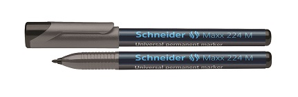Marker permanentni 1,0mm CD/DVD Schneider Maxx OHP 224M črn