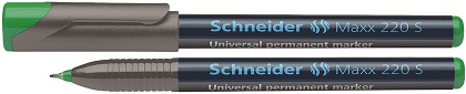 Marker permanentni 0,4mm CD/DVD Schneider Maxx OHP 220 S zelen