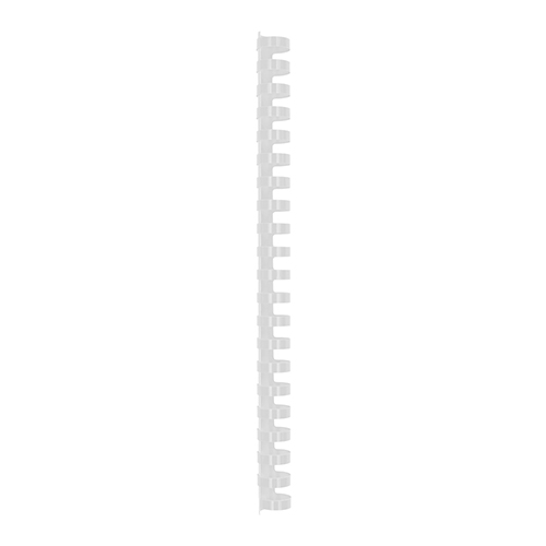 Spirala PVC za vezavo do 150 listov 19mm 100/1 okrogla bela