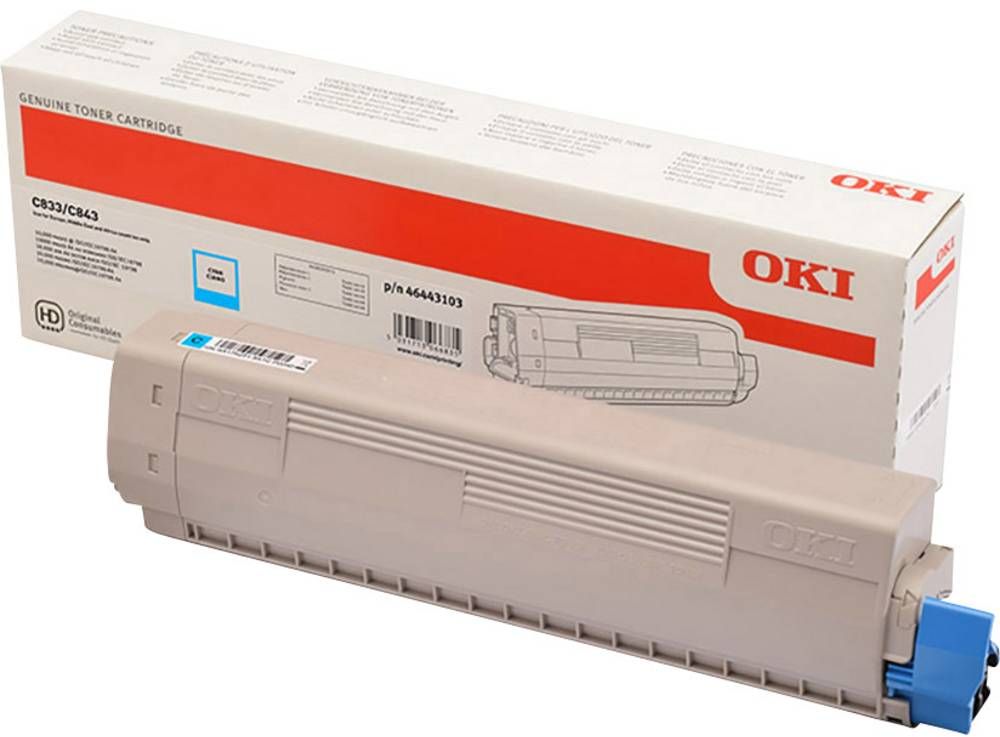 Toner OKI C833/C843 Cyan (za 10000 strani izpisov) original