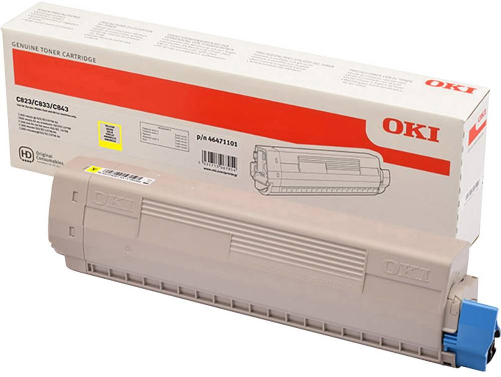 Toner OKI C823/833/843 Yellow za 7300 strani original
