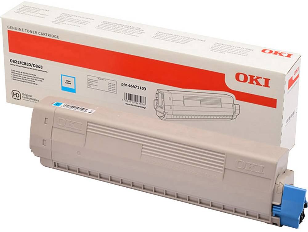 Toner OKI C823/833/843 Cyan za 7300 strani original