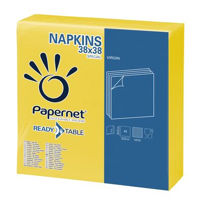 Serviete papirnate 38x38cm 2-sl. 44/1 415217 rumene