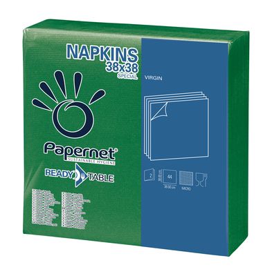 Serviete papirnate 38x38cm 2-sl. 44/1 415220 zelene