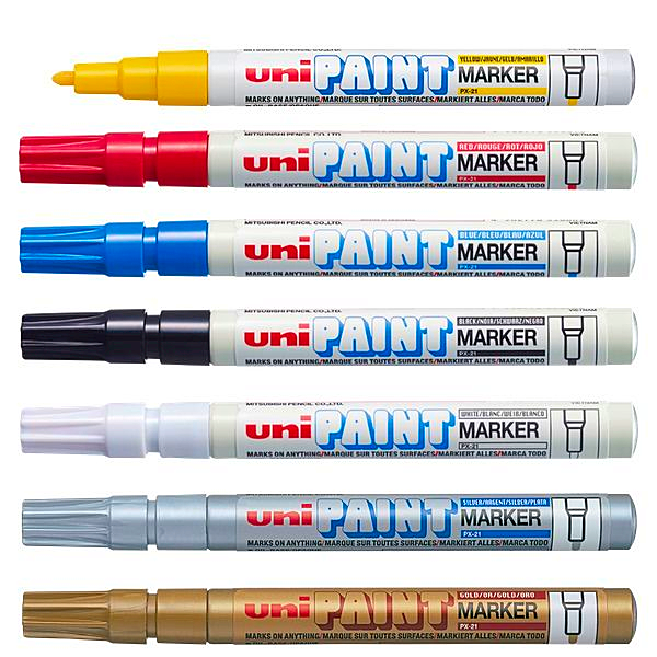 Marker permanentni 0,8-1,2mm Uni PX-21 bel