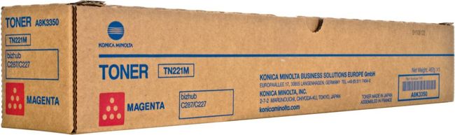 Toner MINOLTA TN221M Bizhub C227/287 Magenta original