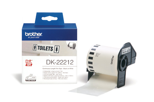 Trak BROTHER DK22212 bel film papirni trak 62mm v dolžini 15.24m