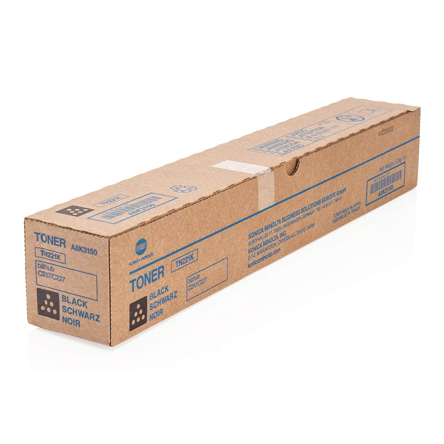 Toner MINOLTA Bizhub C227/287 Black - TN221K original