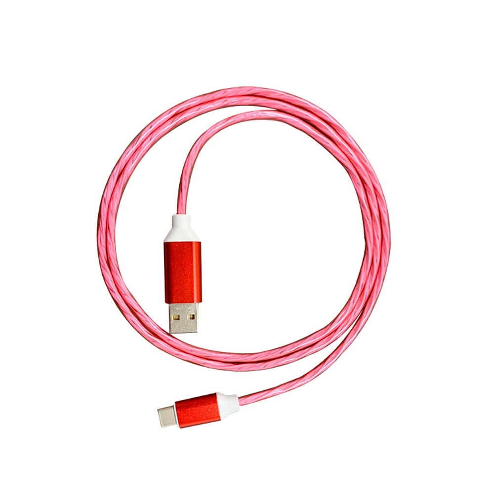 OUTKabel Lightning USB PLATINET 2A LED - 1m Crveni