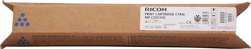 Toner RICOH MPC2551 Cyan original