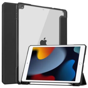 CoreParts Ovitek za iPad 7/8/9 Črn, TPU ovitek s tipalom za pisalo