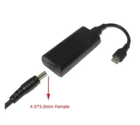 CoreParts Adapter 4,5x3,0mm na USB-C za Dell in HP napajalnike(ženski v moški)