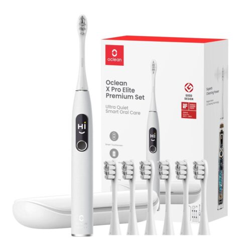 Oclean Električna zobna ščetka X Pro Elite Set Premium set, Siva, Sonični motor