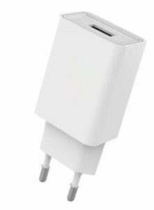 CoreParts USB polnilec 5W 5V 1Amp, bela barva