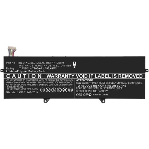CoreParts Baterija za prenosnik HP 52.36Wh 4-celični Li-ion 7.7V 6800mAh črna