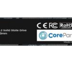 CoreParts M.2 SATA III 2280, 256GB SSD 6Gb/s Read/Write: 550/470 MB/s Vol: DC 3.3V